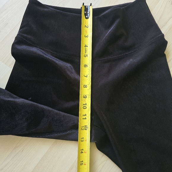 White House Black Market Runway Leggings Size 6 Short Velvet Corduroy Back Seam - Picture 7 of 10